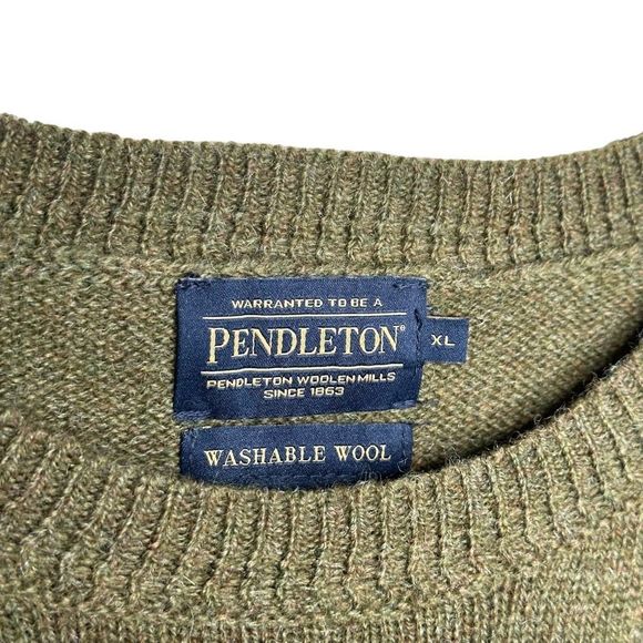 Pendleton Shetland Wool Sweater Crewneck Mens XL - Picture 3 of 3